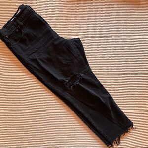 GAP Cheeky Straight Jeans - High Rise Distressed